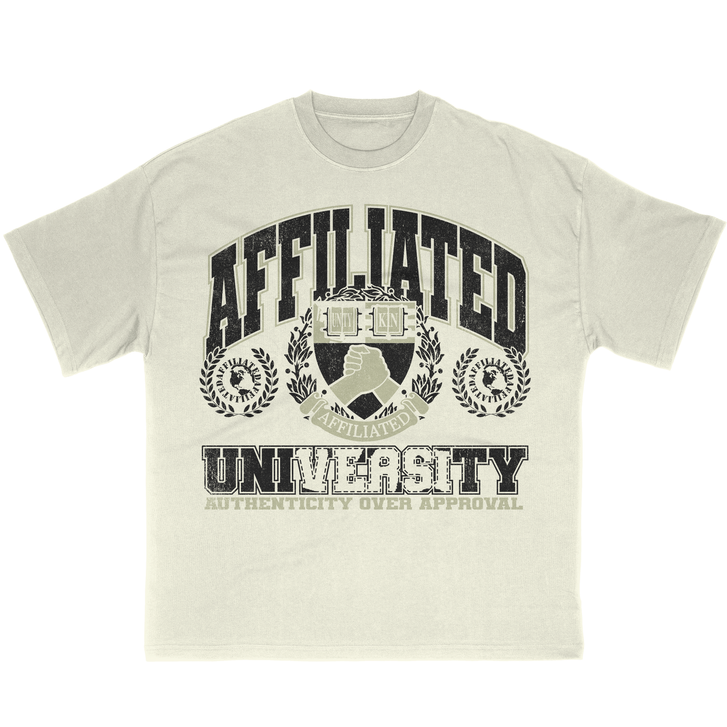 Cream "UNIversiTY" Shirt
