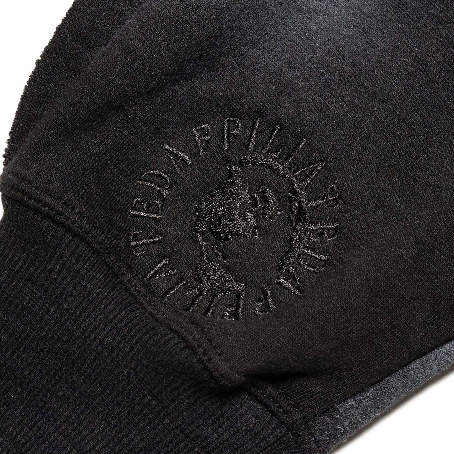 Black Acid-Washed Zip Up