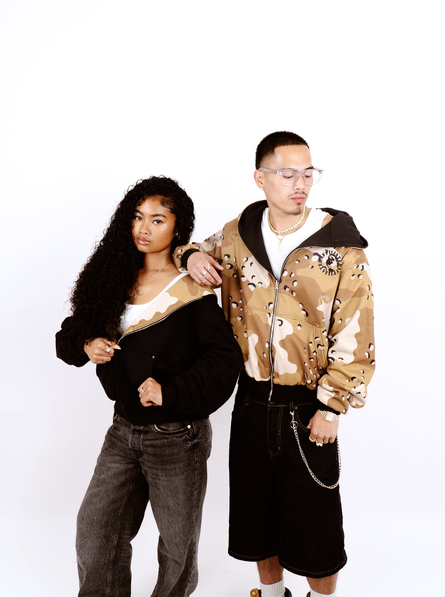 REVERSIBLE Camo Zip Up